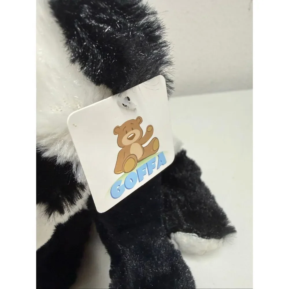 NWT Goffa Panda Plush Toy For Kids Children Black & White Stuffed Animal Bear 7”